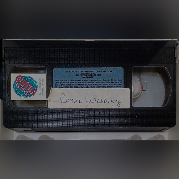 Pearland Texas video rental store -Global Video- vhs tape&case The Royal Wedding - Picture 2 of 2